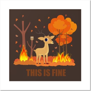 THIS IS FINE Posters and Art